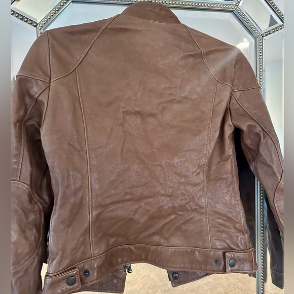 Robert Comstock Brown Leather Jacket - Picture 4 of 8